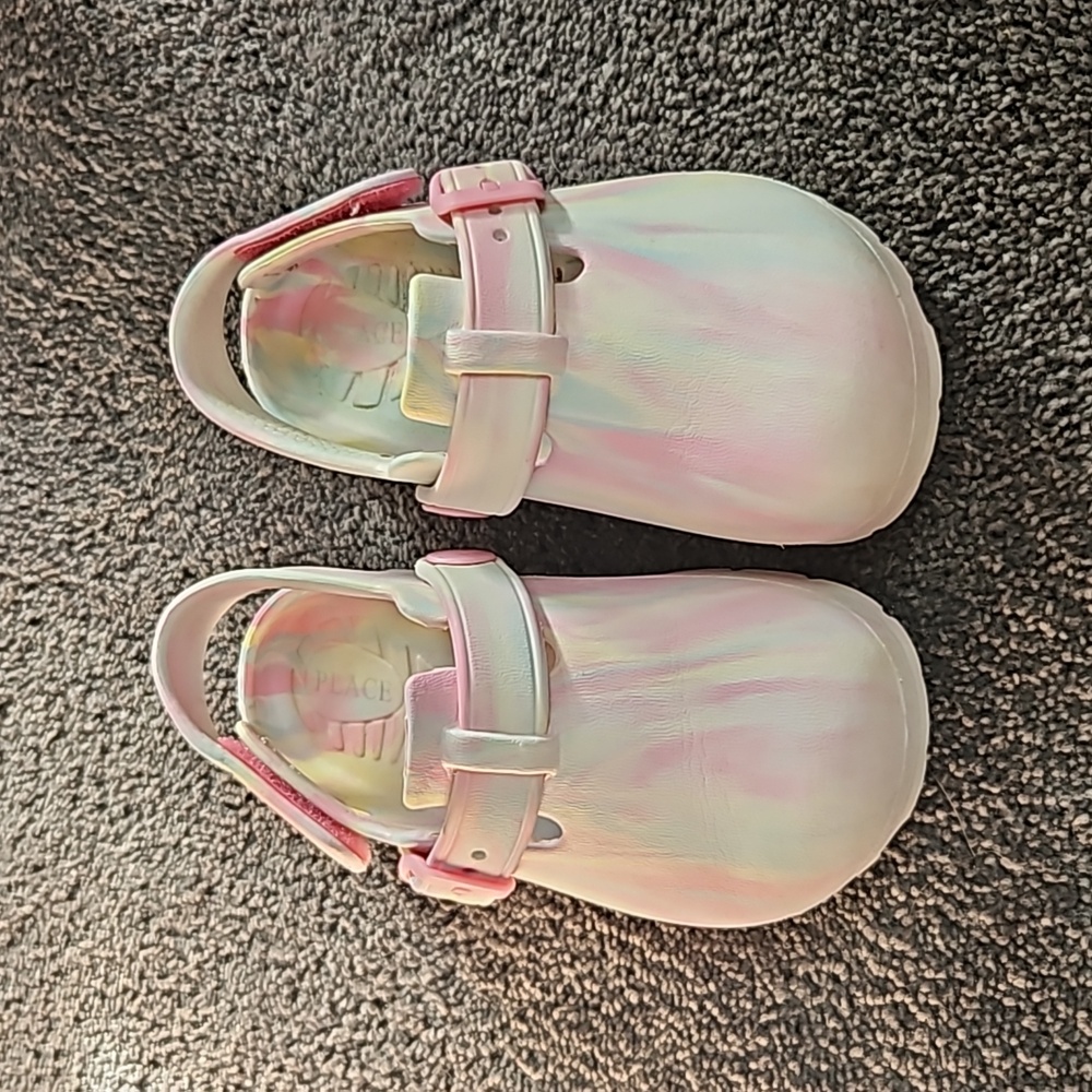 The Children's Place Pink and White Kids Sandals